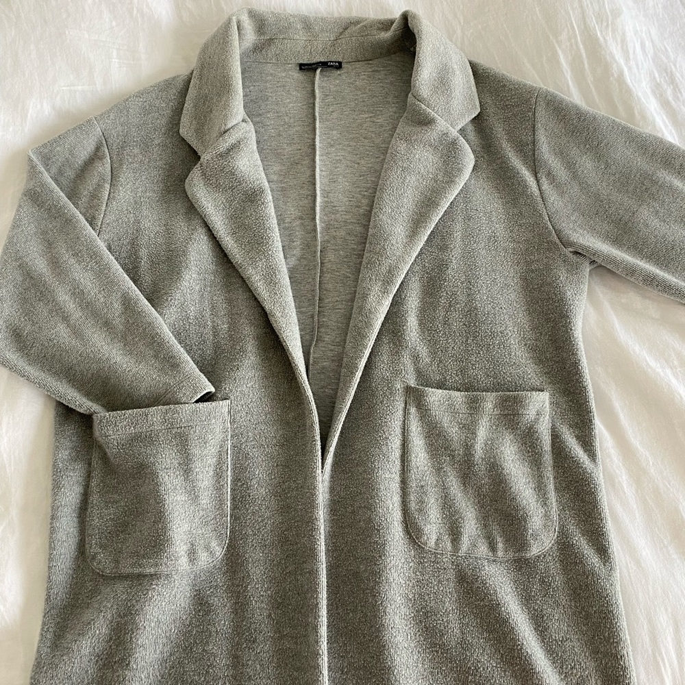 Zara Long Grey Cardigan
